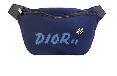 Dior X Kaws Logo Belt Bag, front view